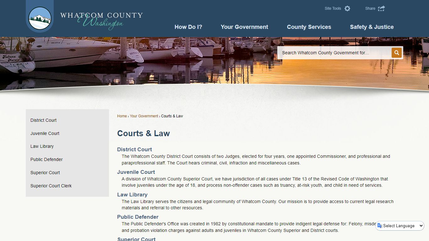 Courts & Law | Whatcom County, WA - Official Website